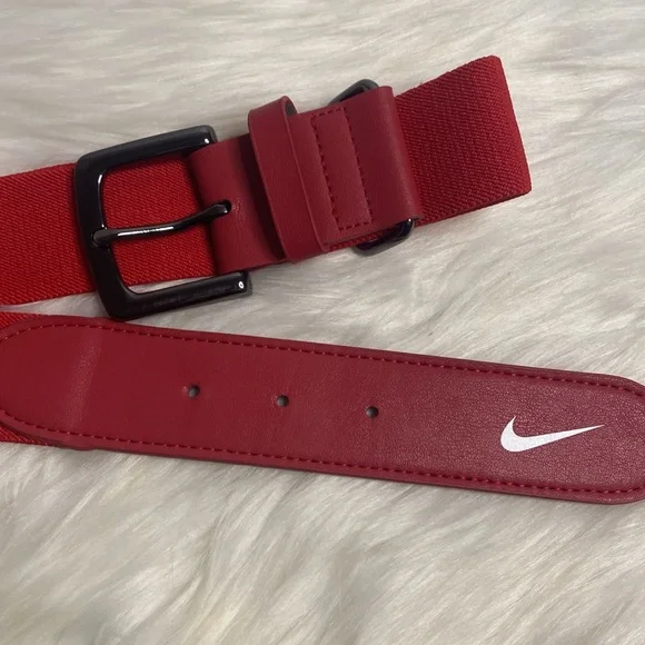 Youth Nike T-Ball or Baseball Red Belt One Size Adjustable 1.5” Thick - Picture 10 of 12